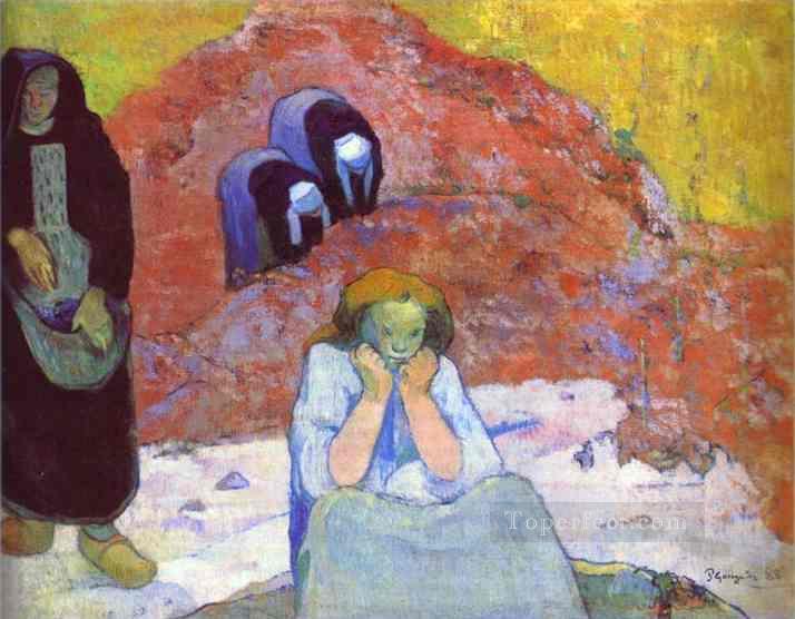 Cosecha de uvas en Arles Miseres humaines Postimpresionismo Primitivismo Paul Gauguin Pintura al óleo